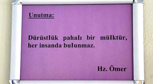 Bu kantinin sorumlusu 'dürüstlük'