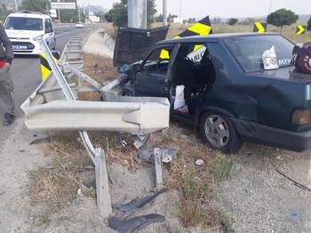 Bu otomobilden burnu bile kanamadan çıktı!