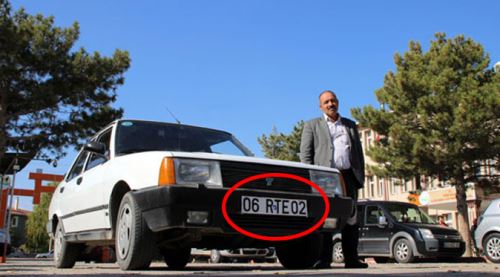 Bu plakaya istediği rakam dudak uçuklattı!