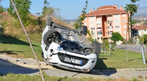 Burnu bile kanamadan kurtuldu