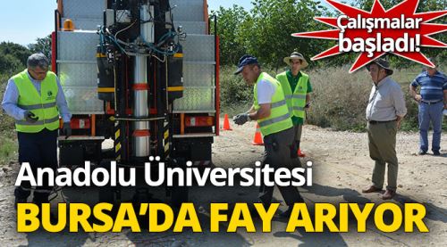 Bursa'da fay hattını arıyorlar