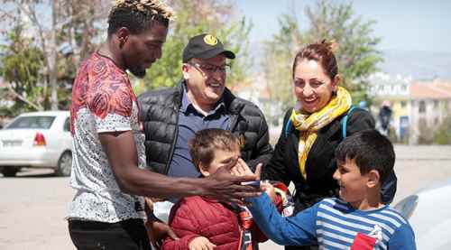 Büyük mutluluk yaşadılar