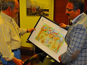 Büyükerşene anlamlı hediye