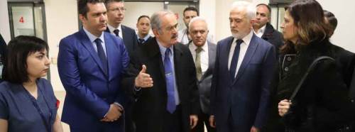 Büyükerşen'den yaralılara ziyaret
