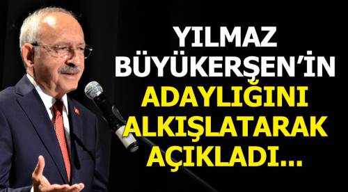 Büyükerşen’in adaylığını alkışlatarak açıkladı!