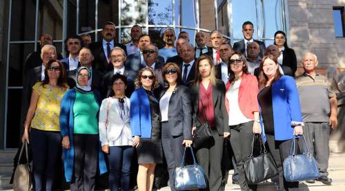 Büyükerşen'in projelerini incelemek için geldiler