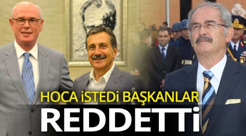 Büyükerşen istedi başkanlar reddetti