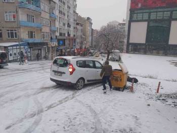 Buz Pistine Dönen Yoldaki Kazalar Anbean Kaydedildi
