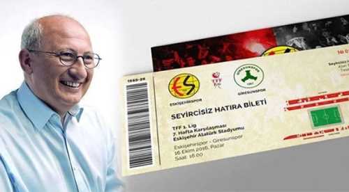 Çakırözer hatıra bileti aldı