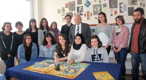 Çakırözer mezun olduğu okula gitti