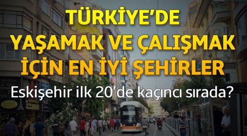 Çalışmak ve yaşamak için en iyi 20 şehir... Eskişehir kaçıncı sırada?