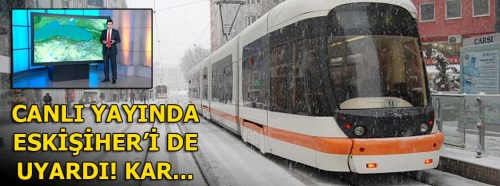 Canlı yayında Eskişehir'i de uyardı! Kar yağışı...