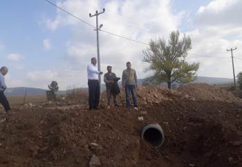 Çavdarhisar’Da Yol Çalışmaları
