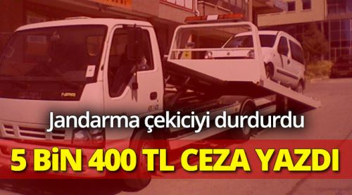 Çekiciye 5 bin 400 TL ikiz plaka cezası