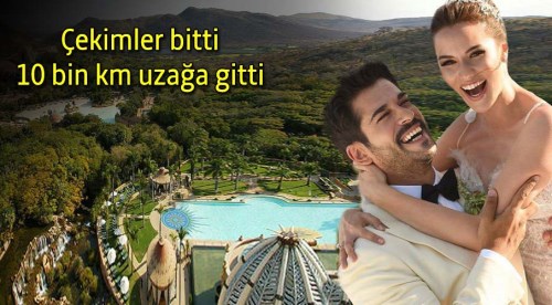 Çekimler bitti Özçivit ve eşi tatile gitti