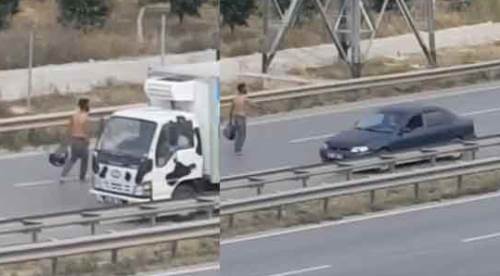 Çevre yolunda ölüme meydan okudu