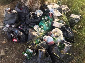 Çevrecilerden Abbaslık Yolunda Mıntıka Temizliği
