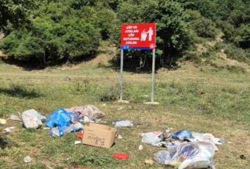 Çevreyi kirleten piknikçilere hendekli önlem