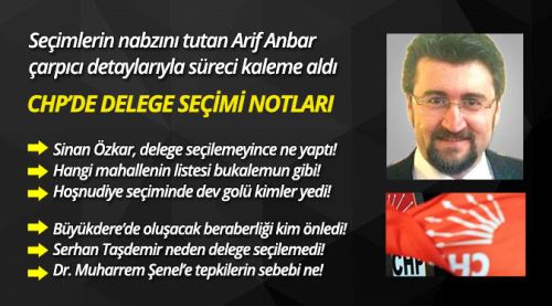 Chp’de delege seçimi notları