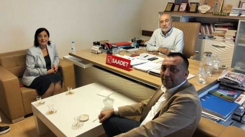 CHP’den Saadet Partisi İl Başkanı Fesih Bingöl’e başsağlığı ziyareti