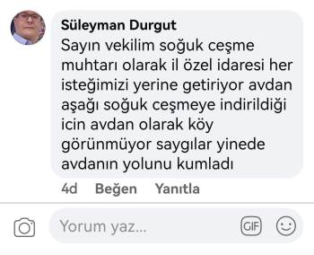 Chp’Li Kasap’In Köy Yolu Eleştirisine Muhtar Yanıt Verdi
