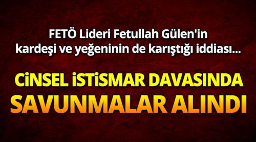 Cinsel istismar davasında savunmalar alındı