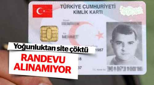Çipli kimlik başvurusunda site çöktü