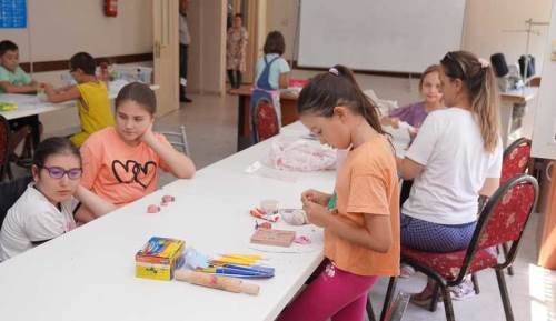 Çocuklar yaz tatillerini Tepebaşı'nda değerlendiriyorlar