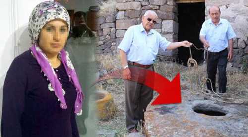 Çocukları çuvala koydu kuyuya attı