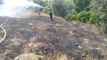 Çöplük Alanda Çıkan Yangına Anında Müdahale Edildi
