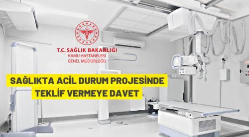 COVID 19 - Sağlıkta Acil Durum Projesi kapsamında mal alınacak