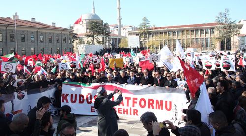 Cuma sonrası Eskişehir'de Kudüs eylemi