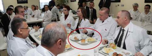 Cumhurbaşkanı Erdoğan'a sunulan menüde ne vardı?
