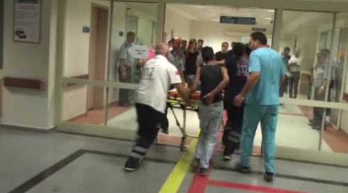 Darp edilen şahıs hastanelik oldu