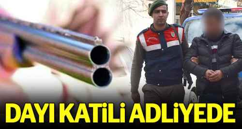 Dayı katili yeğen adliyeye sevk edildi