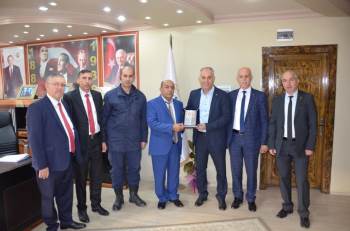 Dernek Başkanı Özmeşe, Başkan Yaman İle Bir Araya Geldi
