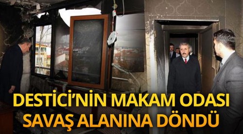 Destici'nin makam odası savaş alanına döndü