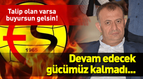 Devam edecek gücümüz kalmadı...