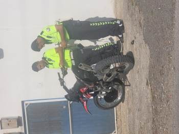 Devrilen Motosikletin Sürücüsü Yaralandı