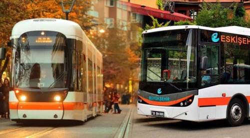 Dikkat! Eskişehir'de tramvay ve otobüs seferleri değişti