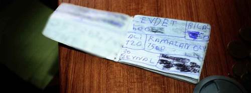 Dilencinin cebinden "veresiye defteri" çıktı!