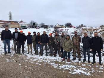 Dinar’Da Domuzlara Karşı Sürek Avı Başlatıldı
