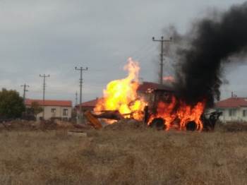 Doğalgaz borusunu patlattı! Faciaya ramak kaldı...