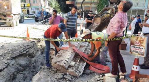 Doğalgaz çalışmasında tarihi eser buldular!