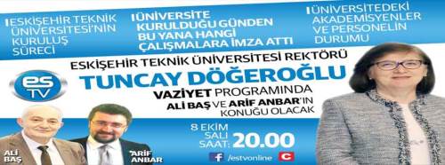 Döğeroğlu bu akşam ES TV'de olacak