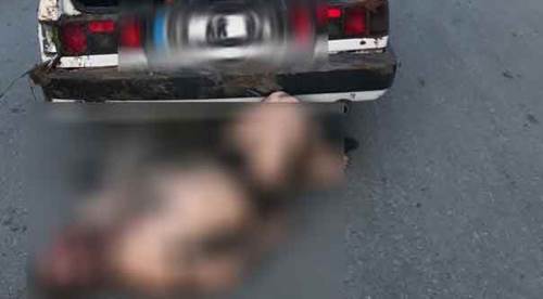 Dövüp yarı çıplak yolun ortasına attılar!