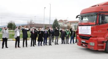 Dpü’Nün Yardım Tırı İdlib’E Uğurlandı
