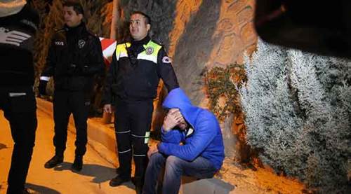 Drift yaparken yakalandı, arkadaşı böyle ağladı