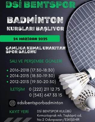 DSİ’de badminton kursları başlıyor