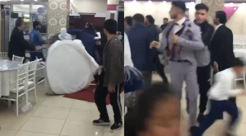 Düğünde ortalık savaş alanına döndü!
